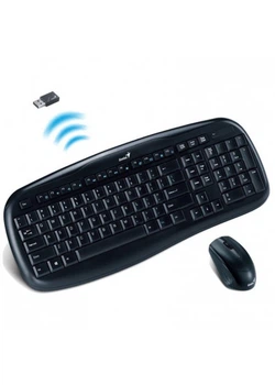 Комплект Genius KB-8000X Wireless, USB (клавиатура+мышь) Black