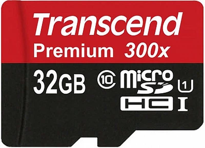 Карта памяти Transcend microSDXC/SDHC Class 10 UHS-I 400x SD adapter 32Gb