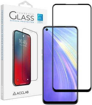 Защитное стекло ACCLAB Full Glue для Realme 6 Black (1283126508400)