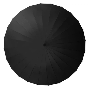 Механический зонт-трость Lesko T-1001 Black от дождя и солнца