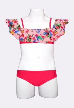 Детский купальник с воланами Keyzi Flamingo small 98 Розовый