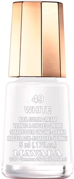 Lakier do paznokci Mavala 049 White 5 ml (7618900910492)