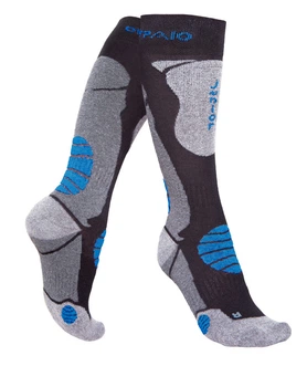 Носки лыжные детские SPAIO Ski Thermolite Junior 25-27 черный/серый/синий
