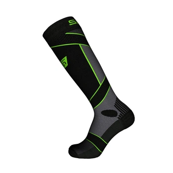 Носки компрессионные SPAIO Effort Compression 03 41-43 черный/серый/зеленый флуо