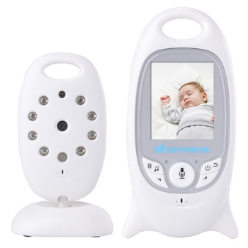 Видеоняня Baby Monitor на аккумуляторах с двусторонней связью, мелодиями и термометром VB - 601