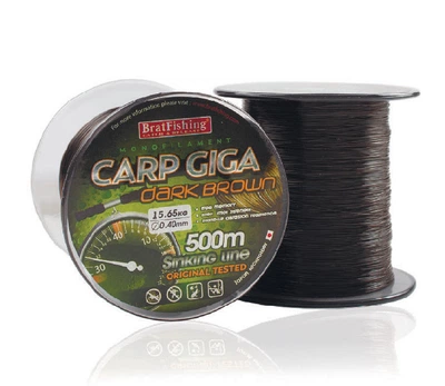 Волосінь BratFishing Carp Giga - Dark Brown 500м 0.35 мм (30/01-017-035)