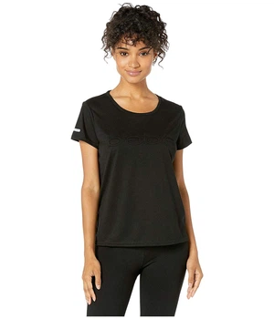Футболка bebe Slash T-Shirt w/ Emboss Logo Black, S (42) (10722247)