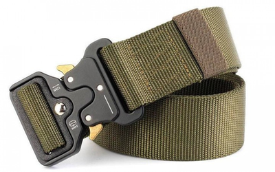 Ремень тактический Assault Belt с металлической пряжкой 125 см Зеленый