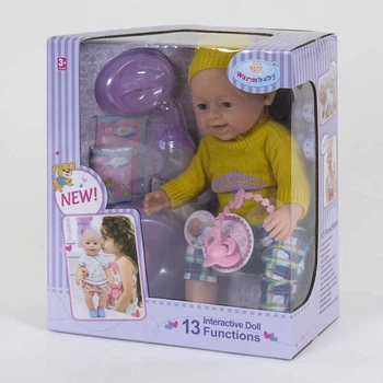 Пупс функциональный Warm Baby WZJ 030-513, 13 функций