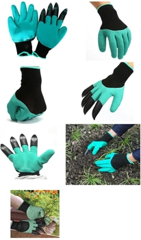 Садовые перчатки Garden Genie Gloves 1 пара с когтями (2100000004670)