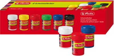 Фарби гуаш Herlitz 6 базових кольорів х 25 мл (4008118643023)