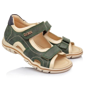 Босоніжки Cezara Orthopedic 21 Оливково-зелені (401-01)
