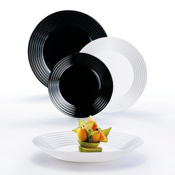 Сервіз столовий Luminarc Harena Black&White 18 пр (N1518)