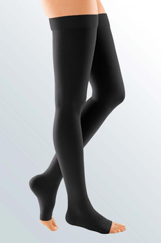 Компрессионные чулки medi Duomed открытый носок 1 класс размер S черные (V161502000)