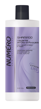 Разглаживающий шампунь Brelil Numero Smoothing Shampoo с маслом авокадо 1000 мл (8011935075133)