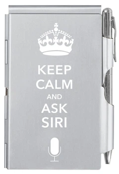 Кишеньковий блокнот із ручкою Troika Keep Calm and ask Siri