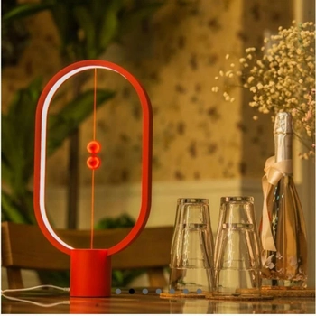 Настільна лампа світильник Heng Balance Lamp Ellipse Red червона