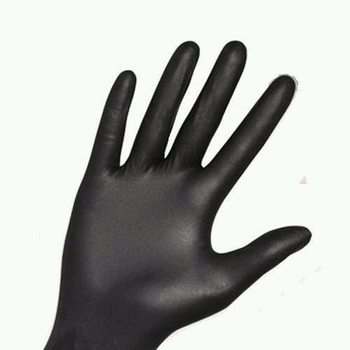 Одноразові рукавички нестерильні нітрилові без пудри Ampri Style Чорні розмір XL 100шт в упаковці
