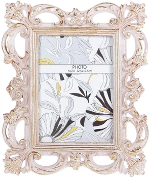 Фоторамка Shabby Chic «Antique Gold»Pink для фото 12х17см, полистоун