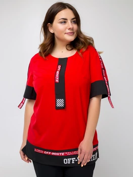Блуза "Аламоса" (красный) 52 (XXL)