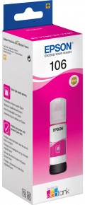 Контейнер с чернилом Epson 106 для EcoTank L7160/L7180 Magenta (C13T00R340)