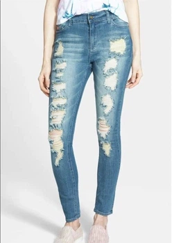 Джинсы Lee Cooper SKDB01 Destroyed Blue W27/L29 Голубые (15997)