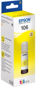 Контейнер с чернилом Epson 106 для EcoTank L7160/L7180 Yellow (C13T00R440)