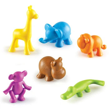 Набор фигурок "Обитатели джунглей" Wild About Animals Jungle Counters Learning Resources/Ленинг 6 шт LER 3361