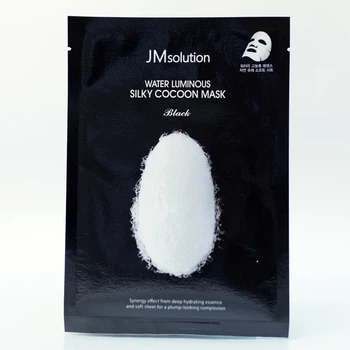 Маска для пружності з протеїнами шовку JMsolution Water Luminous Silky Cocoon Mask Black (35 мл)