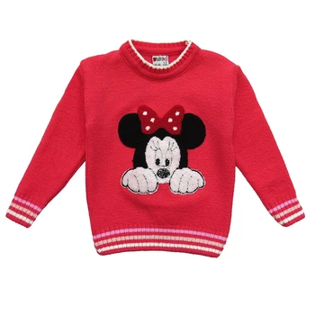 Свитер Wiibery Minnie Mouse для девочки 86-92 см Красный 12156