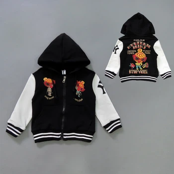Бомбер Pinnuo fashion Hysteric mini для дівчинки 100 см Чорний 7549