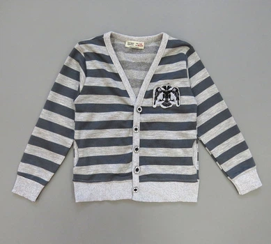 Кардиган Paty Kids для хлопчика 98-104 см Сірий 14707