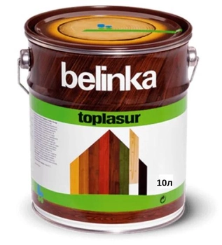 Цветная лазурь Belinka Toplasur 10л (олива)