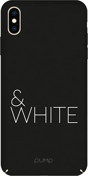 Чехол-накладка PUMP Tender Touch Case for iPhone X/XS Black&White