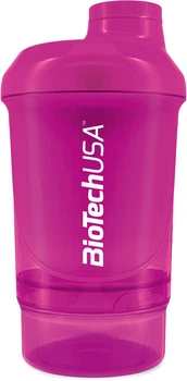 Шейкер Biotech Wave+ Nano shaker 300 мл + 150 мл Магічна фуксія (5999076220663)