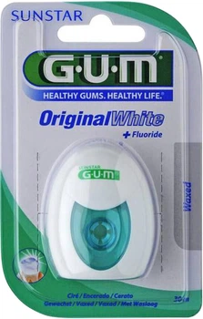 Зубна нитка GUM Original White Floss Вощена з фторидом 30 м (0070942303200)
