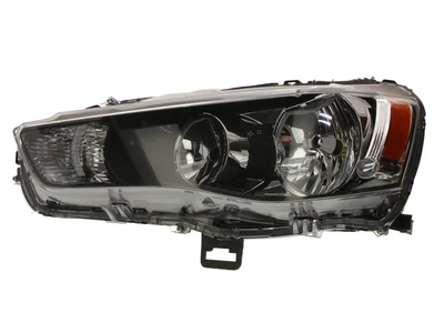 Фара Mitsubishi Outlander II (XL) (рестайлинг) 2010 - 2012 (Митсубиси Аутландер II (ХЛ) (рестайлинг) 2010 - 2012), левая, электр., желтый повортник, без сервопривода, (Depo)