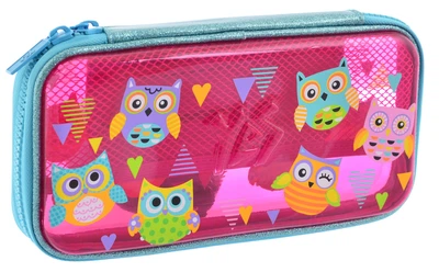 Пенал школьный YES, Funny Owls, пластиковый, 3D, (532322)