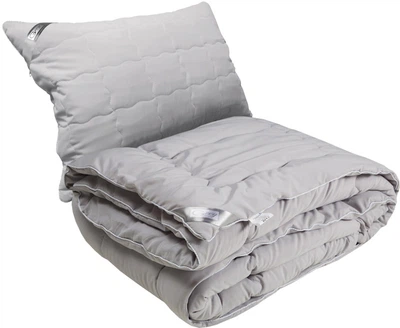 Комплект Руно Grey Одеяло 140х205 + Подушка 50х70 (924.52Grey) (4820041933534)