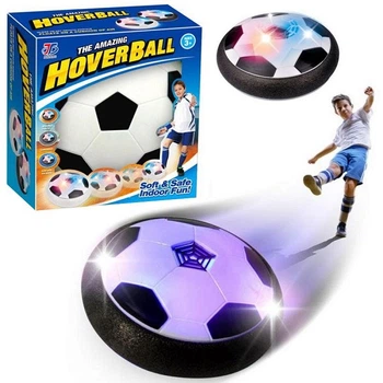 Футбольный мяч для дома Acor с подсветкой HoverBall Чёрно-белый (rsa-1037)