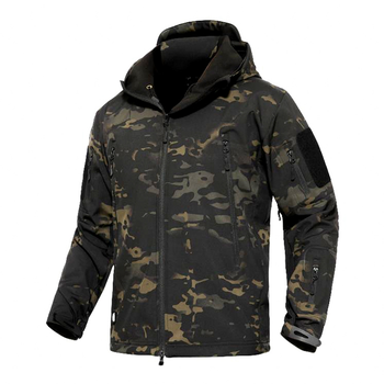 Тактична куртка / вітровка Pave Hawk Softshell night multicam XXXXXL