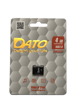 Флеш-накопичувач DATO USB 2.0 DK3001 4Gb black (DK3001B-04G)