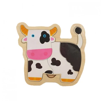 Деревянная игрушка Пазлы METR Корова (MD 2283-1300001111)