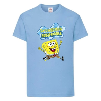 Футболка Спанч Боб 31 (Sponge Bob) світло-блакитна