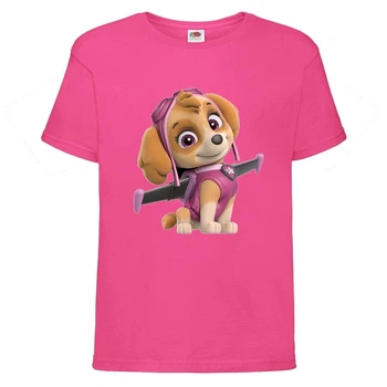 Футболка дитяча Щенячий патруль 2 (Paw Patrol) Скай рожева