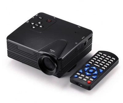 Мультимедийный портативный мини проектор Projector H80 с динамиком Black
