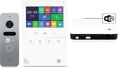 Комплект видеодомофона NeoLight Tetta Plus и Solo Silver и WIFI Box