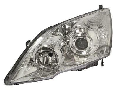Фара Honda CR-V III 2007 - 2012 (Хонда СР-В III 2007 - 2012), левая, механ./электр., (EURO) без сервопривода, белая вставка, (Depo)