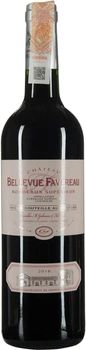Вино Château Bellevue Favereau червоне сухе 0.75 л 14% (3770001075884)