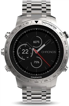 Garmin fenix Chronos Steel with Brushed Stainless Steel Watch Band (010-01957-02)